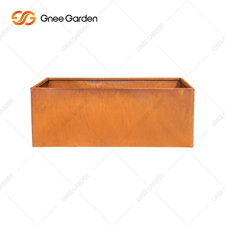 Corten Steel Metal Planter Box Square Cube Sizese Outdoor Flower Pot Garden Corten Steel Metal Planter Box Square Cube Sizese Outdoor Flower Pot Garden