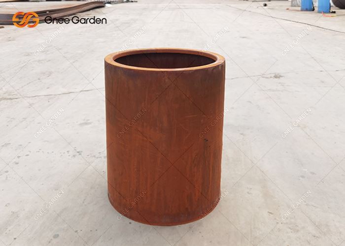 Corten Steel Rusty Garden Trang trí chậu trồng hoa bằng kim loại / Nhà máy bán buôn chậu trồng cây