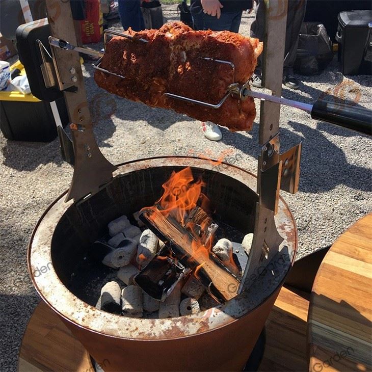 Custom Size Square Fire Pit Corten Steel Bbq Grill Professional Outdoor Barbecue