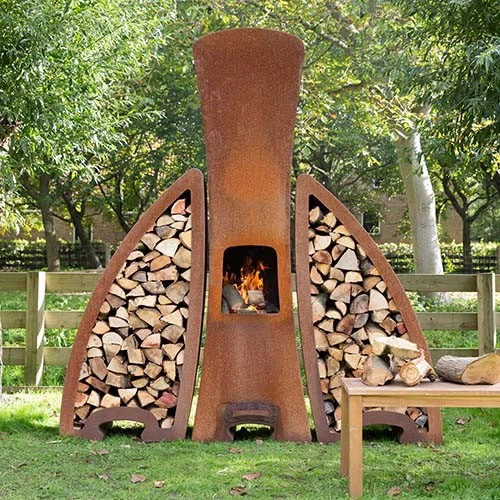 Corten Steel Fireplaces Corten Steel Fireplaces