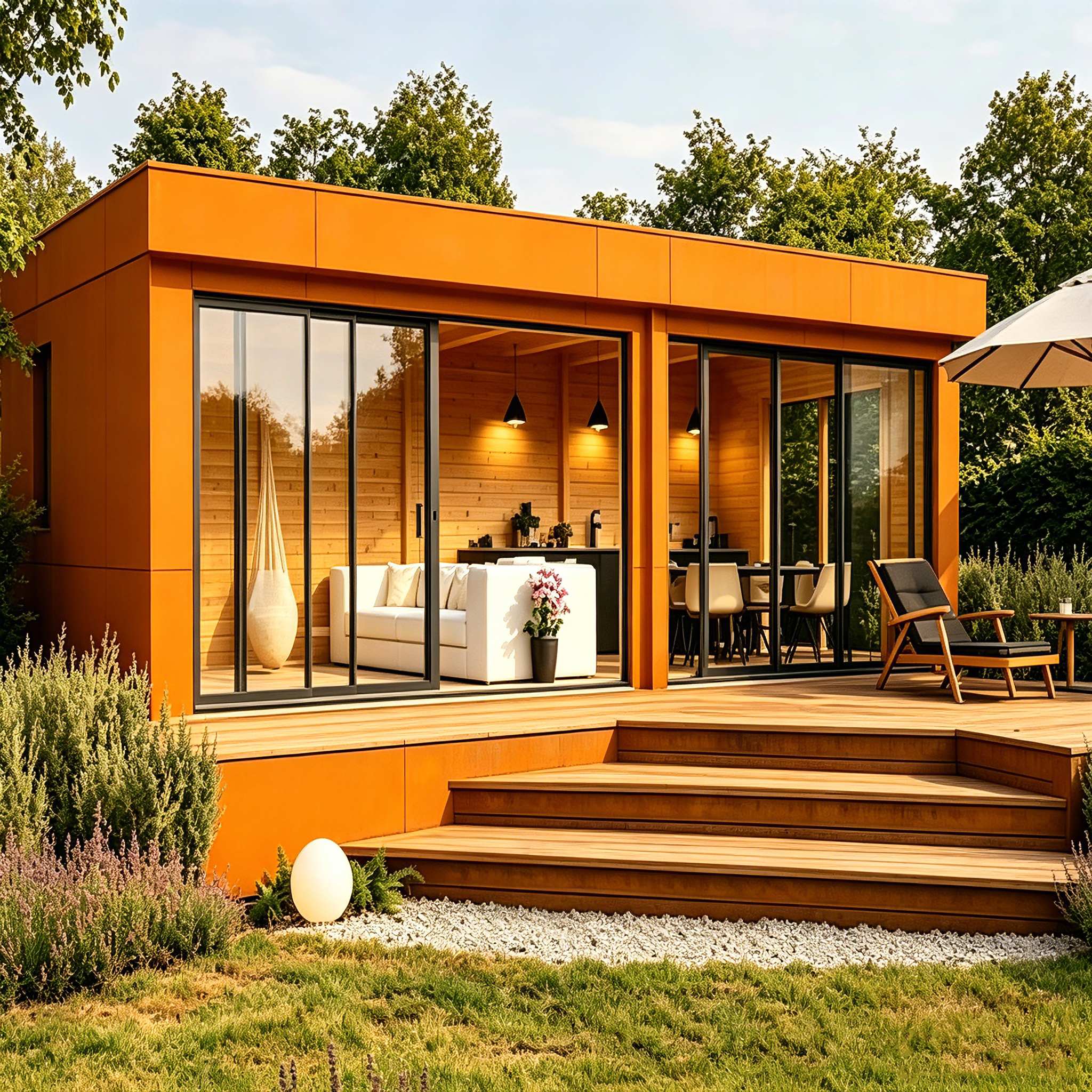 Tòa nhà vườn thép Corten
