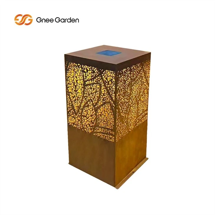 Laser Cutting Corten Outdoor Lights
