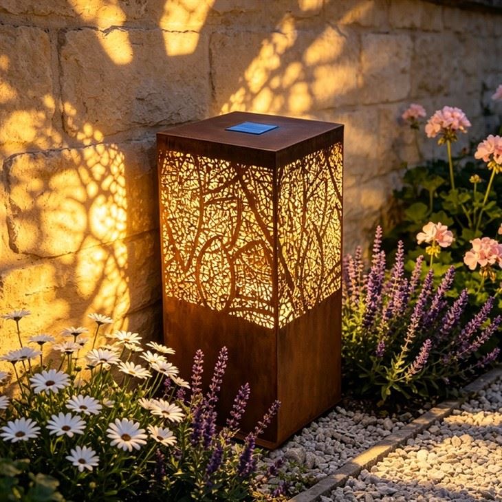 Hộp đèn ngoài trời Little Corten