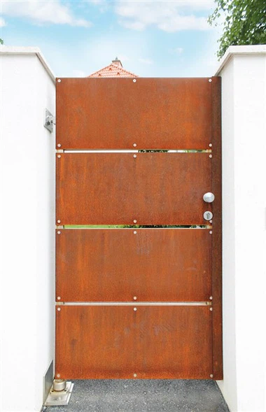 Màn hình hàng rào kim loại thép Corten Bảng điều khiển trang chủ Hàng rào sơn tĩnh điện